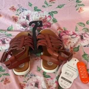 Wonder Nation Brown Kids Sandals